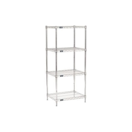 Global Equipment Nexel    Chrome Wire Shelving Starter - 24"W x 18"D x 54"H 18245C